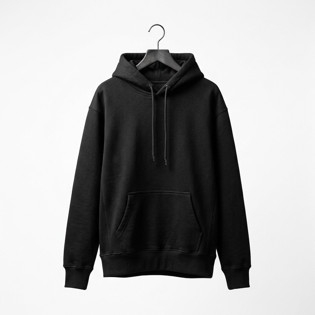 Heavyweight Black Hoodie