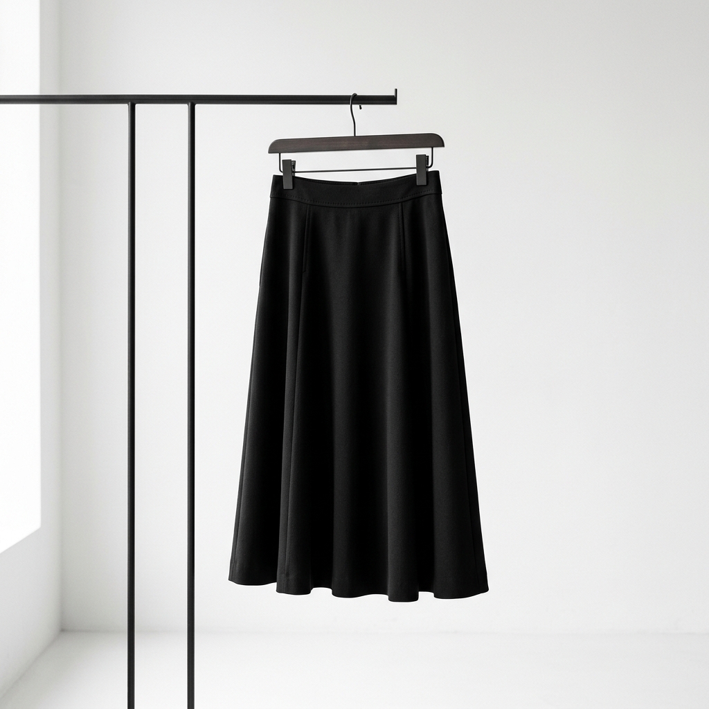 Structured Midi Skirt